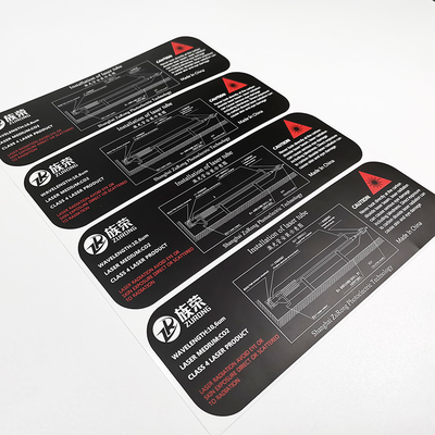 Glassine Industrial Adhesive Label Stickers Varnishing Food Ingredient Label