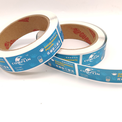 Rectangular Pharmaceutical Label Printing 10ml Vial CMYK Offset Medicine Bottle Labels