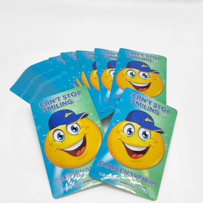Permanent CMYK Custom Die Cut Stickers BOPP Glossy Lamination Adhesive