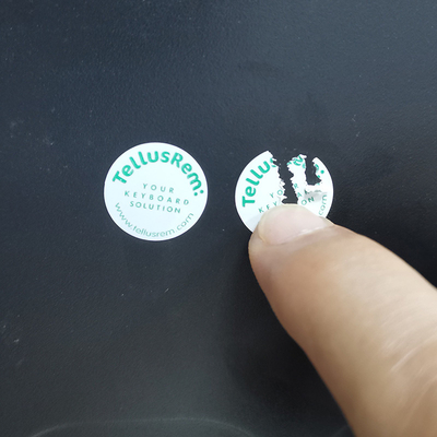 Permanent Anti Counterfeit Labels Security Eggshell Self Destructive Labels