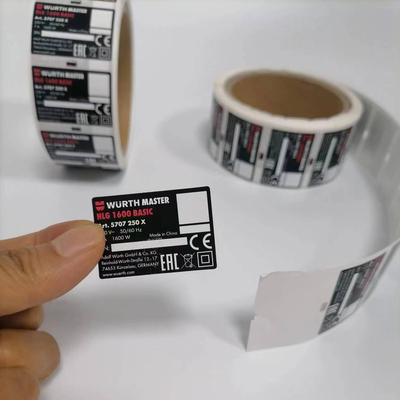 Custom Adhesive PET Sticker Labels Permanent / Removable / Repositionable
