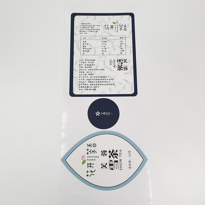 BOPP Waterproof Cosmetic Labels Varnishing CMYK Glossy Vinyl Sticker Paper