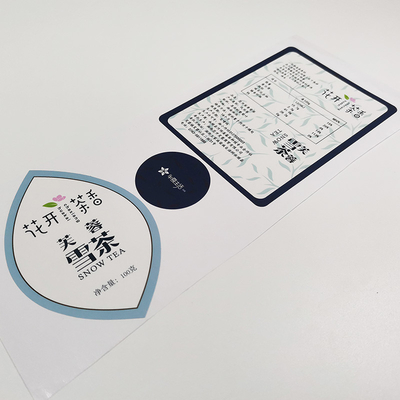 BOPP Waterproof Cosmetic Labels Varnishing CMYK Glossy Vinyl Sticker Paper