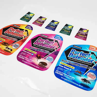 Glossy Chemical Products Labels CMYK Waterproof Matte Lamination Sticker