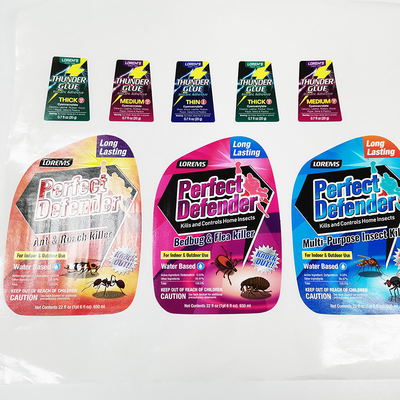 Glossy Chemical Products Labels CMYK Waterproof Matte Lamination Sticker