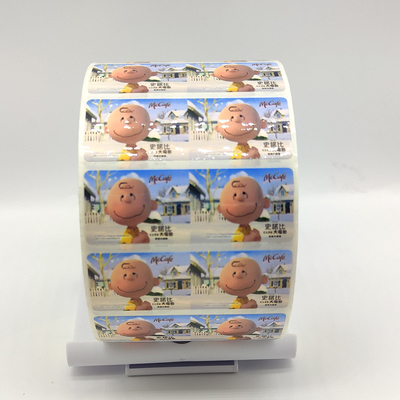 Matte Lamination Self Adhesive Label Stickers CMYK Synthetic Sticker Paper