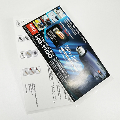 Double Sides Waterproof Synthetic Sticker BOPP Film CMYK Adhesive Synthetic Paper