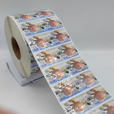 Matte Lamination Self Adhesive Label Stickers CMYK Synthetic Sticker Paper