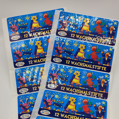 BOPP Film Adhesive Label Stickers Varnish Glossy Matte Laminated Sticker Paper