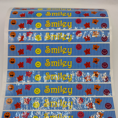 BOPP Film Custom Adhesive Labels Permanent CMYK Printed Self Adhesive Labels