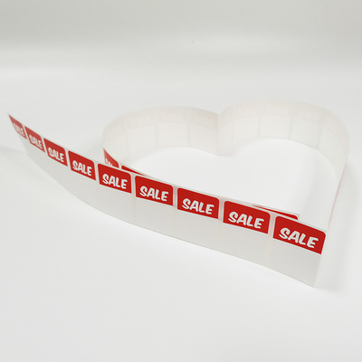 Rectangular BOPP Custom Retail Labels Writable Clear Waterproof Printable Sticker Paper