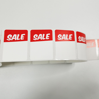 Rectangular BOPP Custom Retail Labels Writable Clear Waterproof Printable Sticker Paper