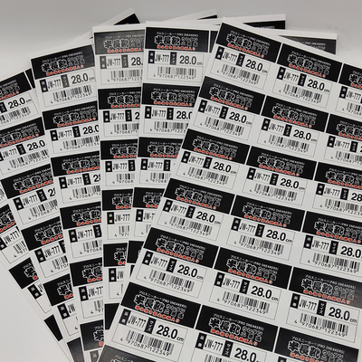 Rectangular Barcode Retail Store Labels BOPP Film CMYK Colors Grocery Store Price Label