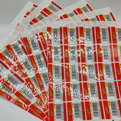Removable Custom Retail Labels CMYK Barcode Vinyl Printer Paper