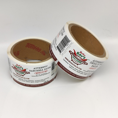CMYK Printable Preserved Food Adhesive Labels Waterproof Self Adhesive Food Labels