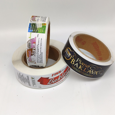 Waterproof Removable Printable Labels Chocolate Packaging Food Labels