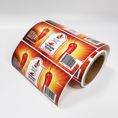 CDR Custom Waterproof Stickers Removable CMYK Label In Food Packaging