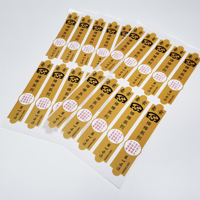 CMYK Colored Sticker Paper BOPP Laminated Glossy Self Adhesive Labels