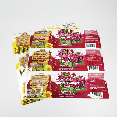 Pantone Food Package Sticker BOPP Film PMS Printing Adhesive Labels