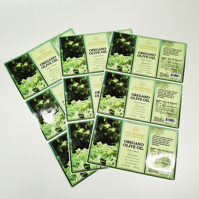 Circular Shape Black Logo Printed Food Packaging Roll Labels Custom Design