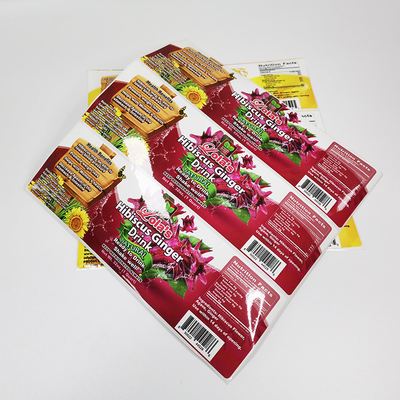 BOPP Film Printable Adhesive Labels Sauce Jar CMYK Stickers For Packaging Food