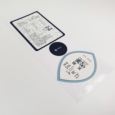 UV Spot Sticker Drink Labels PET BOPP Permanent Kiss Cut Vinyl Stickers