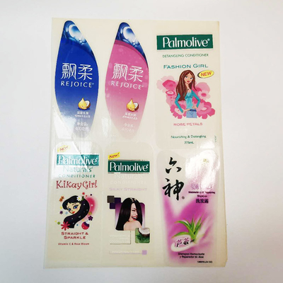 Glassine Paper Cosmetic Product Label Design Waterproof Vinyl Sticker Paper Glossy