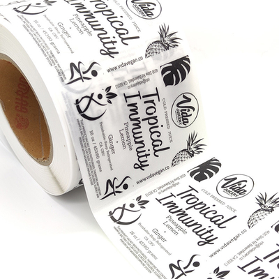 Matte Laminate White Label Cosmetics Glossy Waterproof Vinyl Sticker Glossy