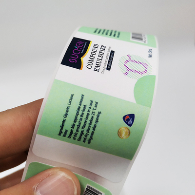 BOPP Materials Chemical Products Labels 60mm X 30mm Household Daily Label