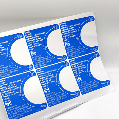 Household BOPP Removable Vinyl Sticker Paper Self Adhesive Laundry Label Stickers