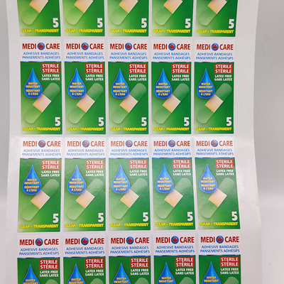 Rectangular Household Essentials Labels CMYK Vinyl BOPP Removable Adhesive Labels