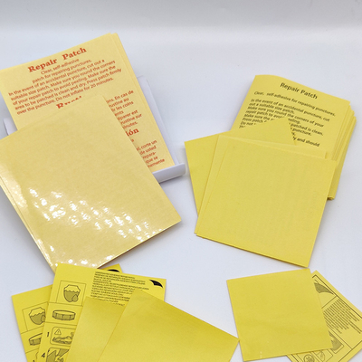 Printed Inflatable Repair Patches Waterproof Rectangular Swimming Pool Repair