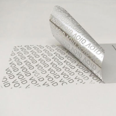 Anti Counterfeit Tamper Evident Sticker Transfer Evident VOID Serial Number Labels