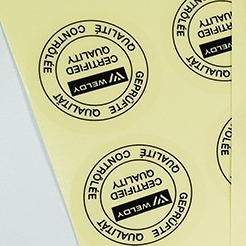 Clear Vinyl Material Custom Adhesive Label Stickers Sheets Flexo Printing