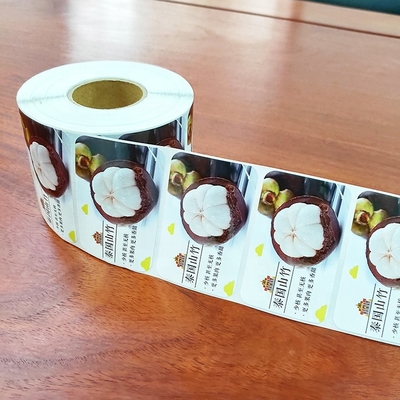 MOQ 1000pcs Food Adhesive Labels With CMYK Printing In Square Shape