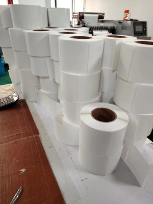 Thermal Paper Packaging Label Stickers Rectangular Matte Waterproof Paper Vinyl