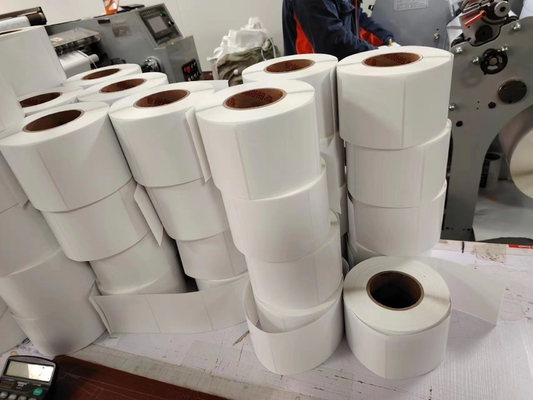 Thermal Paper Packaging Label Stickers Rectangular Matte Waterproof Paper Vinyl