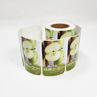 Circle Food Adhesive Labels Film Backing Minimum MOQ 1000pcs
