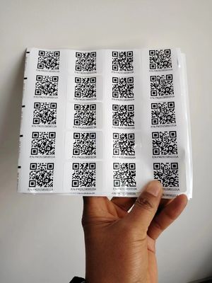 Kiss Cut Different Sizes Custom Smart Qr Sticker Labels Stickers